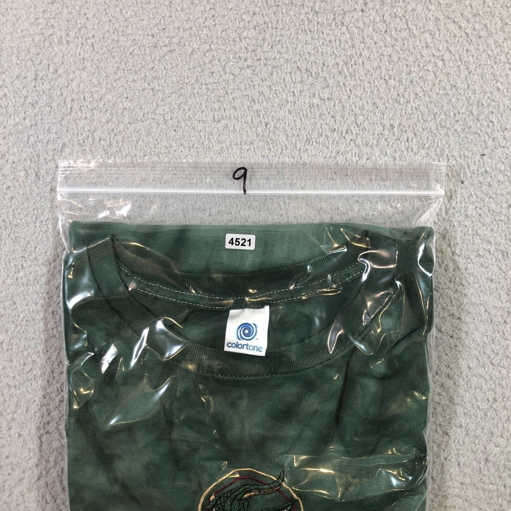 new orleans T shirt mens 2XL green tie dye gator embroidered - Picture 10 of 10